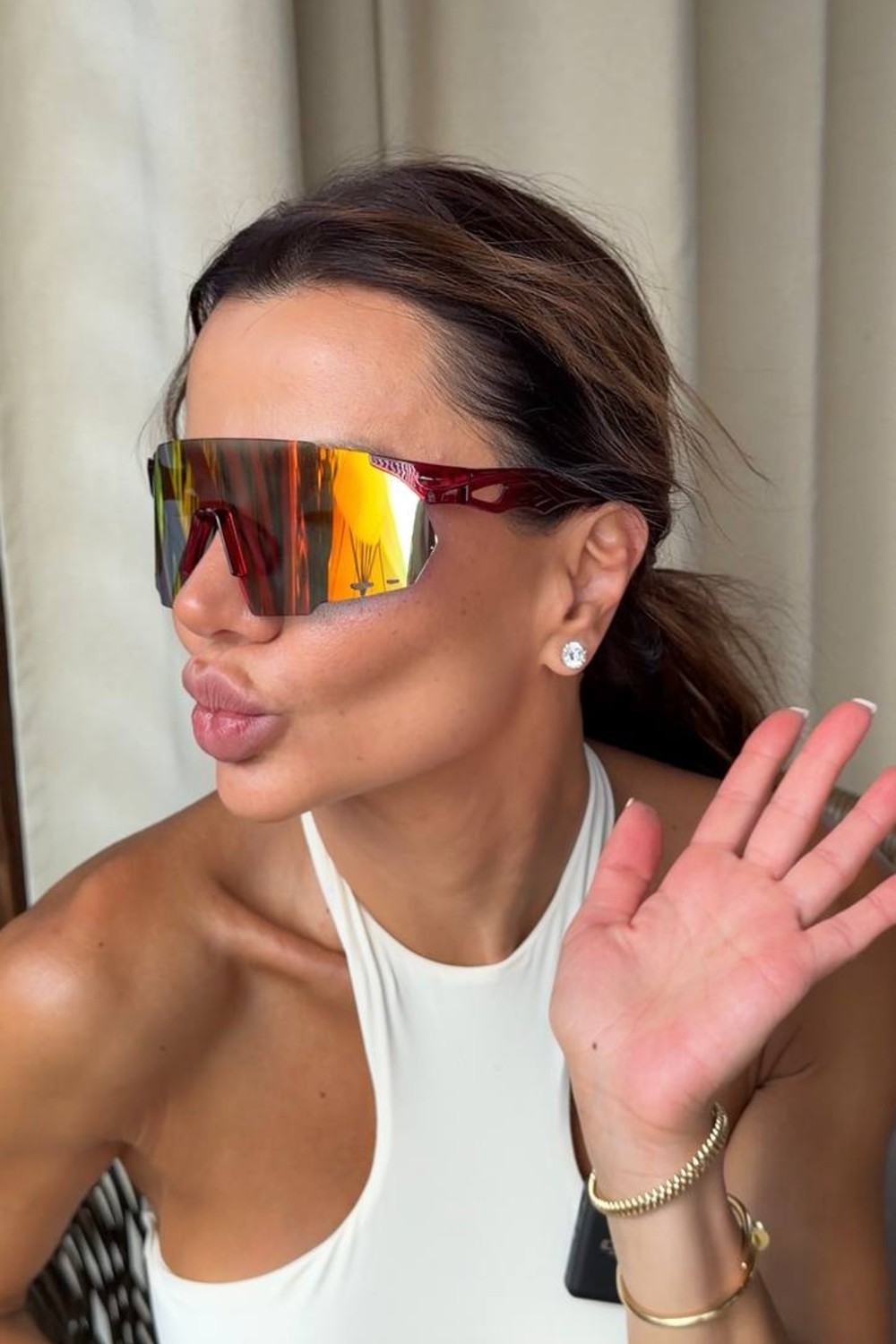 Окуляри Star Бордо/Дзеркально червоні